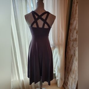 Moda International Black Asymmetrical Halter SundressNew. Size XS